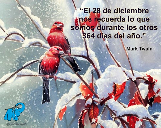 Una Enseñanza de Mark Twain en la Frase del Día del Elefante Azul de Avilés.